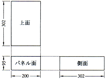 IVG-1AN型/IVG-1LN型（対数式タイプ外形寸法図）
