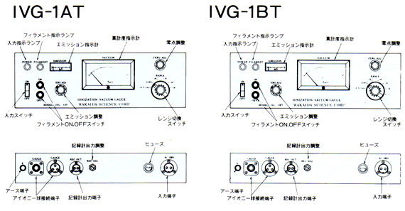 IVG-1AT型/IVG-1BT型外観説明図