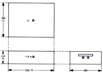 IVG-2LT-2型/IVG-2AT-2型外形寸法図<