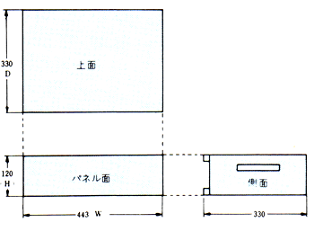 WVG-1T型/WVG-3T型外形寸法図<